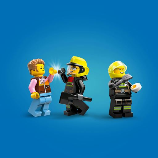 LEGO City Firhjulstrukket Brandbil Med Redningsbåd - 60412