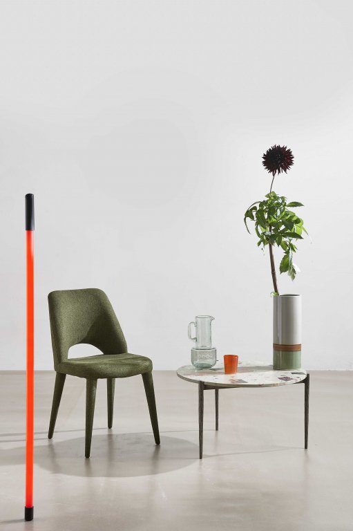 POLSPOTTEN Holy stoel fabric forest green