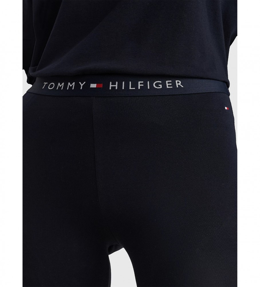 Legging Tommy Hilfiger com logo na cintura, azul marinho