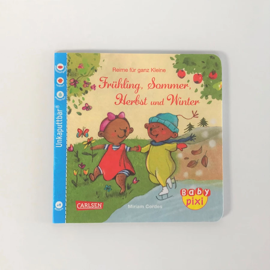 Carlsen Baby Pixi (unkaputtbar) 100 Reime für ganz Kleine: Frühling, Sommer, Herbst und Winter (5 Exemplare)