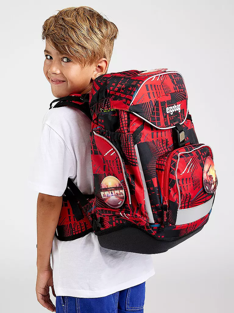 ERGOBAG Schultaschen Set 6-tlg. Pack - AlarmBäreitschaft rot