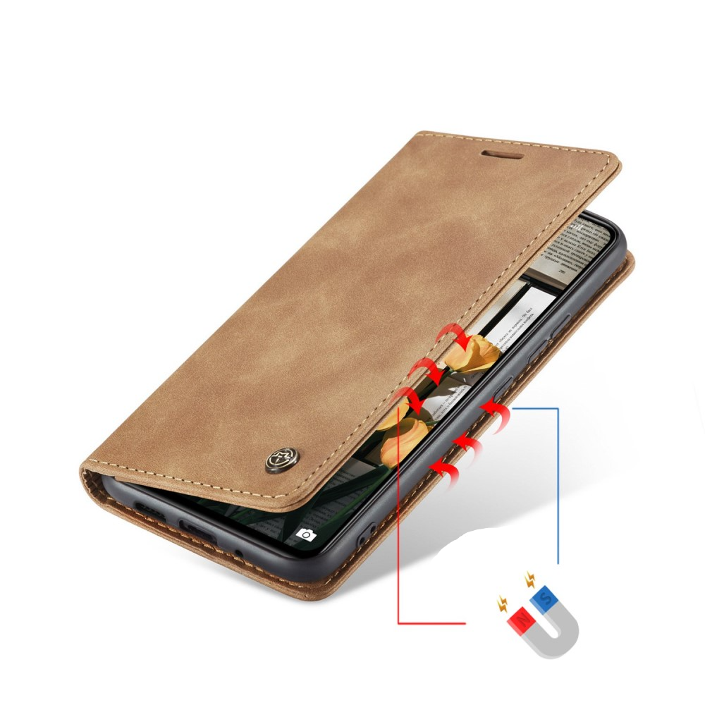 Xiaomi 12 Leder Tasche Flip Wallet Etui mit Kartenfächern - Braun