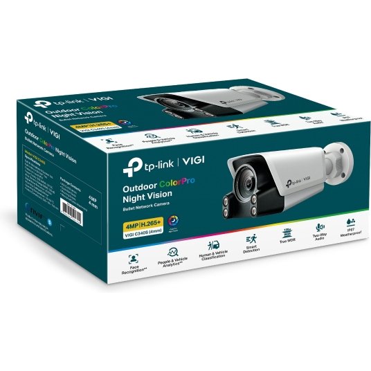 TP-Link VIGI C340S Balle (forme) Caméra de sécurité IP Extérieure 2688 x 1520 pixels Mur