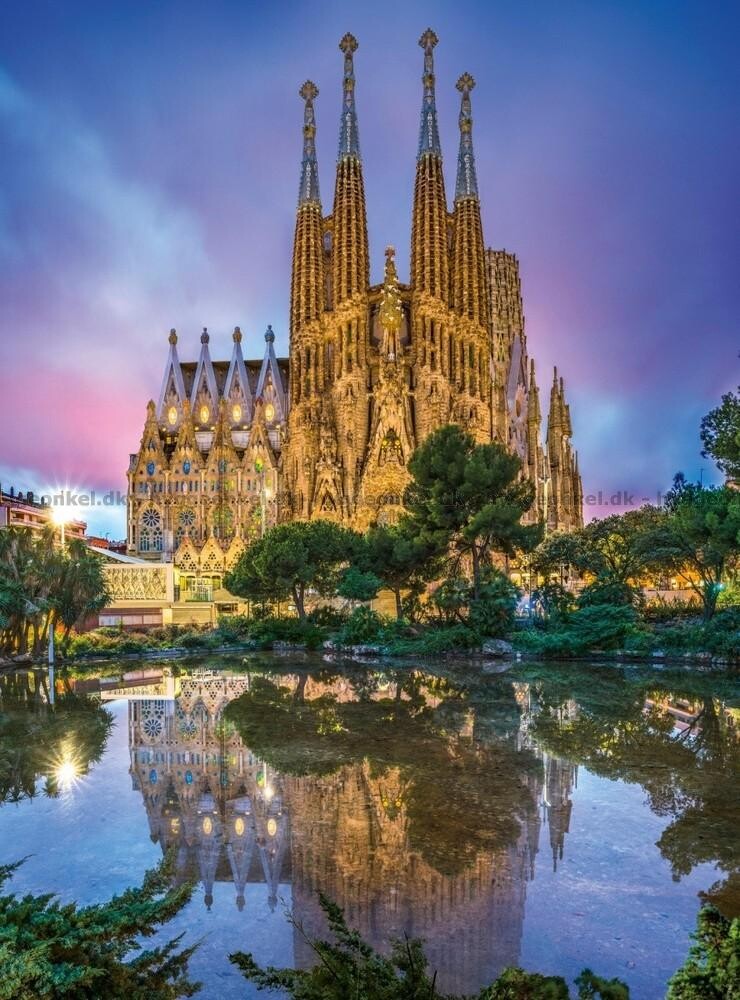 Barcelona Puslespil - Sagrada Família - High Quality - 500 Brikker - Clementoni