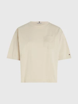 Camiseta de manga curta com modelagem relaxada