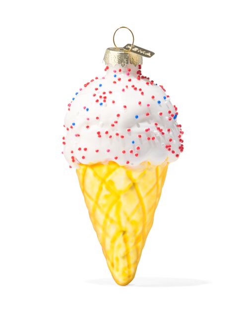 Glace au pendentif de Noël