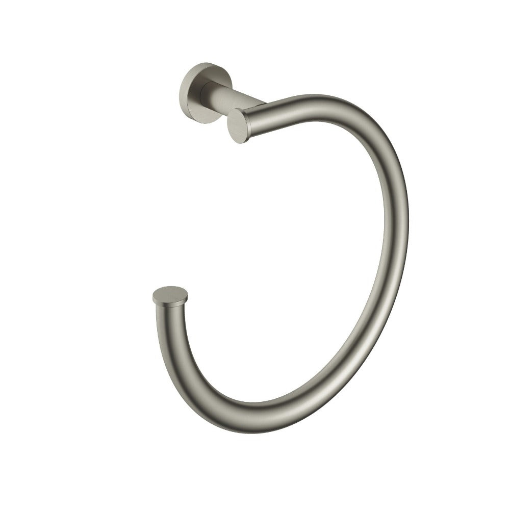 Hotbath &More handdoekring geborsteld nikkel