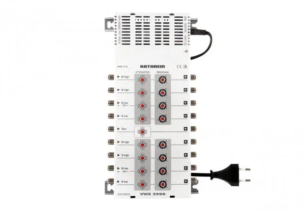 Kathrein VWS 2900, 1 inputs, 8 outputs, 950 - 2150 MHz, 40 dB, 17 - 24 dB, IP30