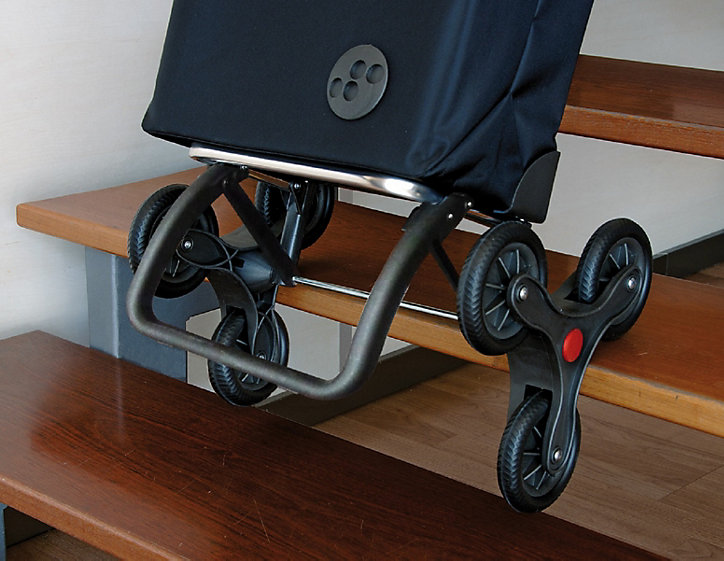 Chariot de courses 6 roues Rolser Saquet noir 43L H.107 x l.47,5 x P.395cm