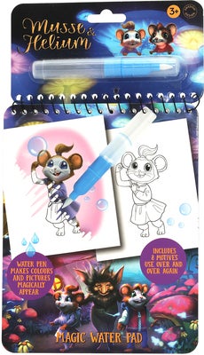 Musse & Helium Magic Water Fargeleggingsbok