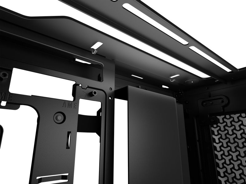 Corsair PC-Gehäuse Frame 4000D Schwarz Midi Tower-Gehäuse mit Seitenfenster