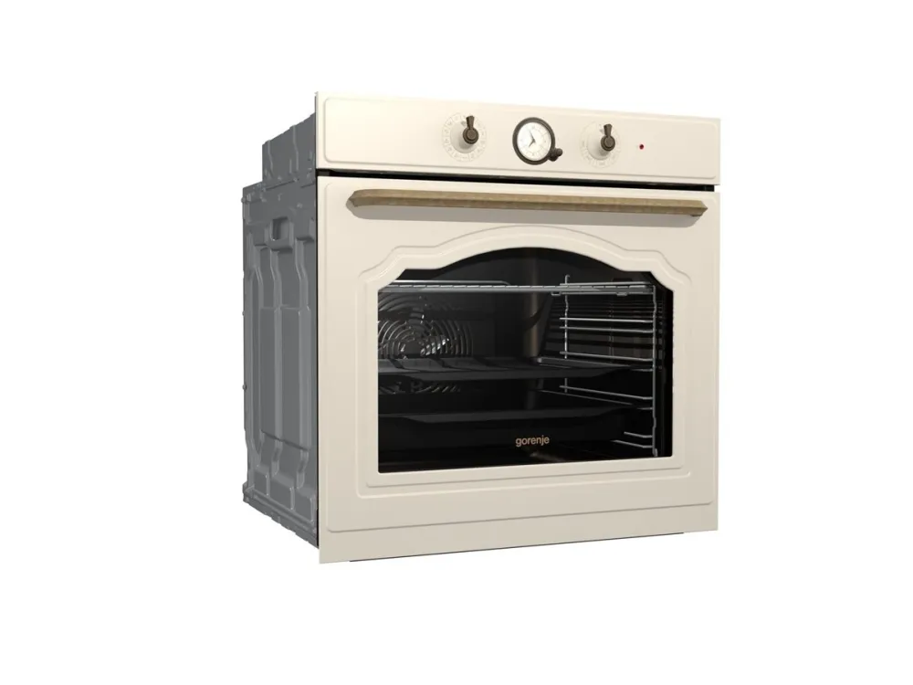 Gorenje Classico BOS67371CLI - Ovn - med dampfunktion - til indbygning - niche - bredde: 56 cm - dybde: 55 cm - højde: 59 cm - med selv-rengøring - Klasse A - beige