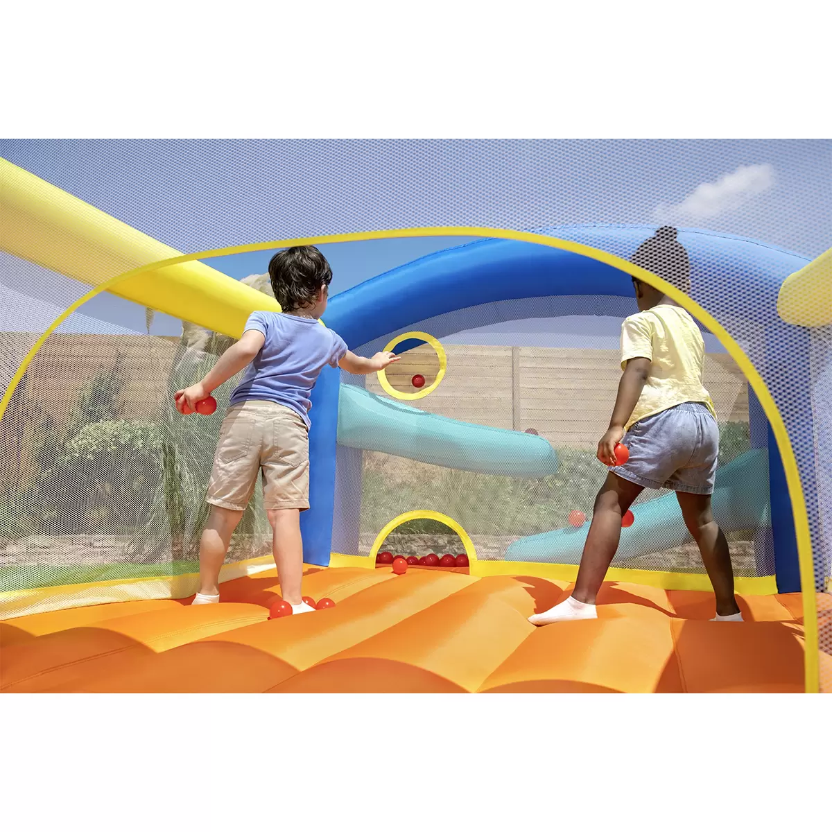 Leap & Play Mega Bouncer Bestway blau,orange
