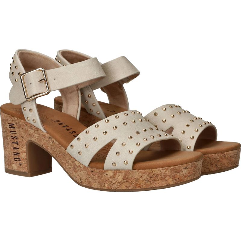 Mustang Sandalettes Beige Dames