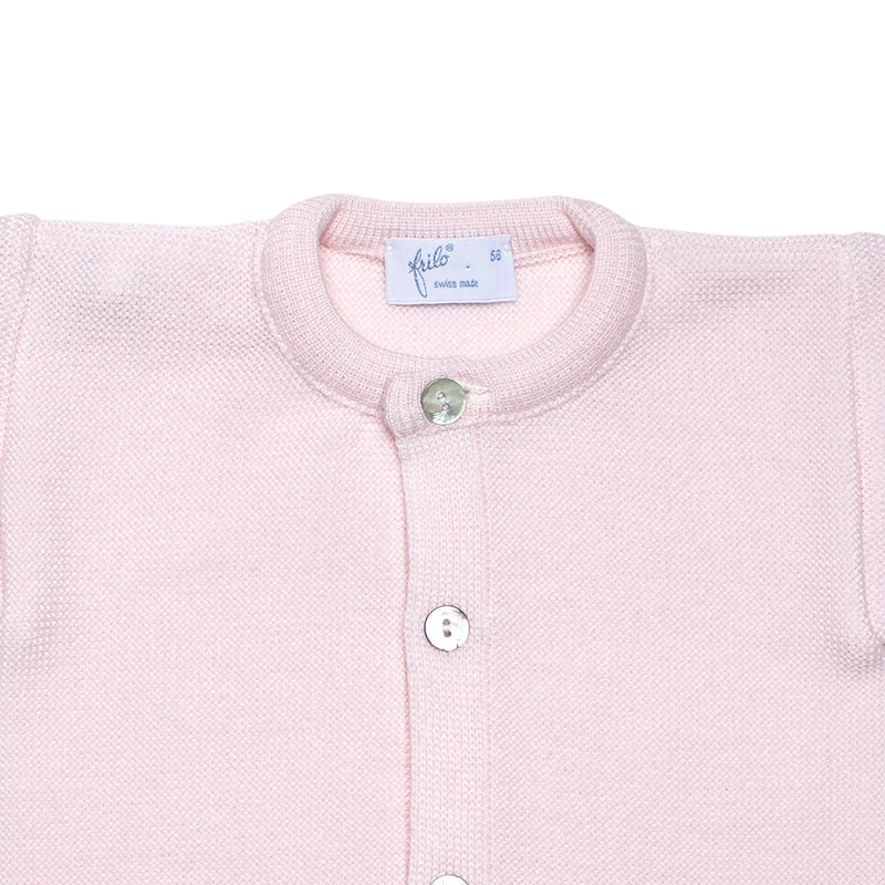 Babyjacke Merinowolle rosa