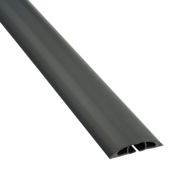 D-line kabelgoot halfrond zwart 60/12 mm 1.8 meter