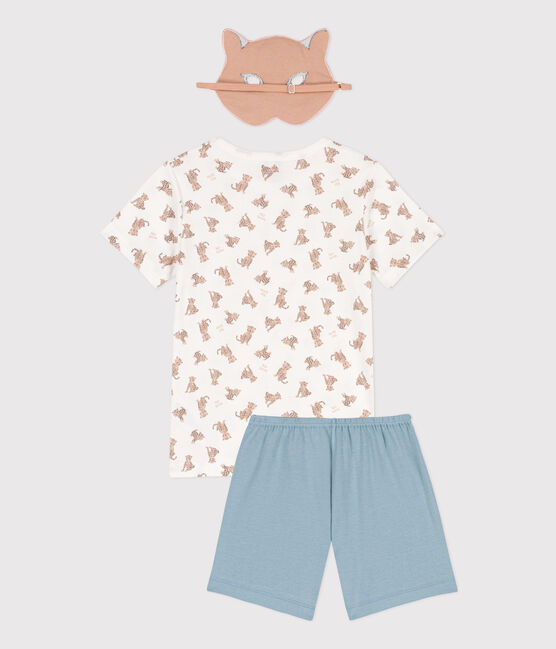 Pyjama motif animal avec masque en coton enfant