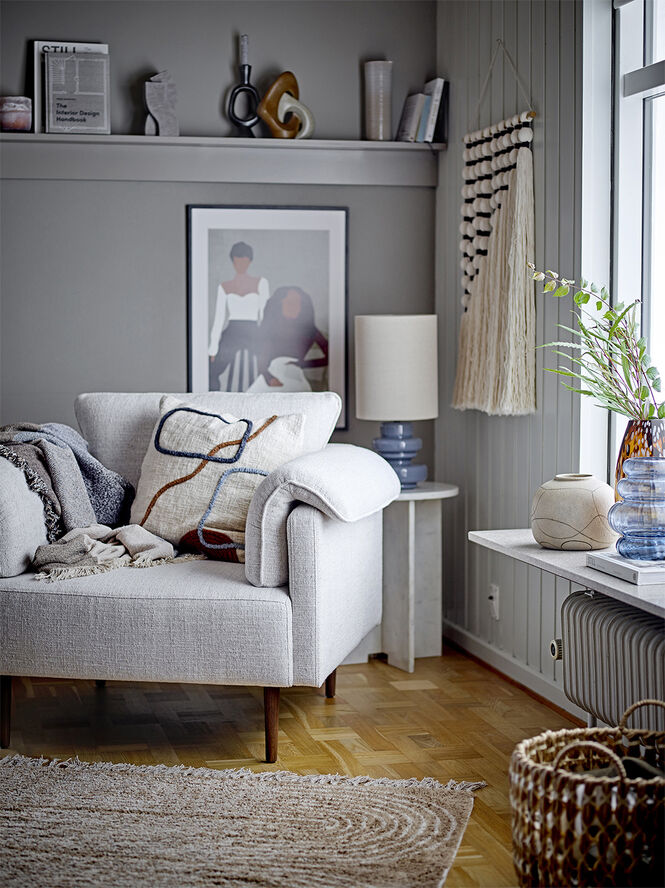 Bloomingville Bing Vase, Blå, Glas Blå