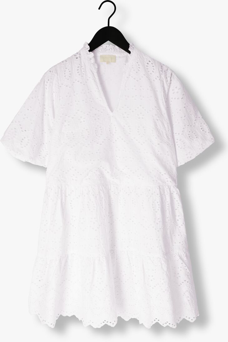 NOTRE-V witte notre-v mini jurk nv-donna dress broderie anglaise dress