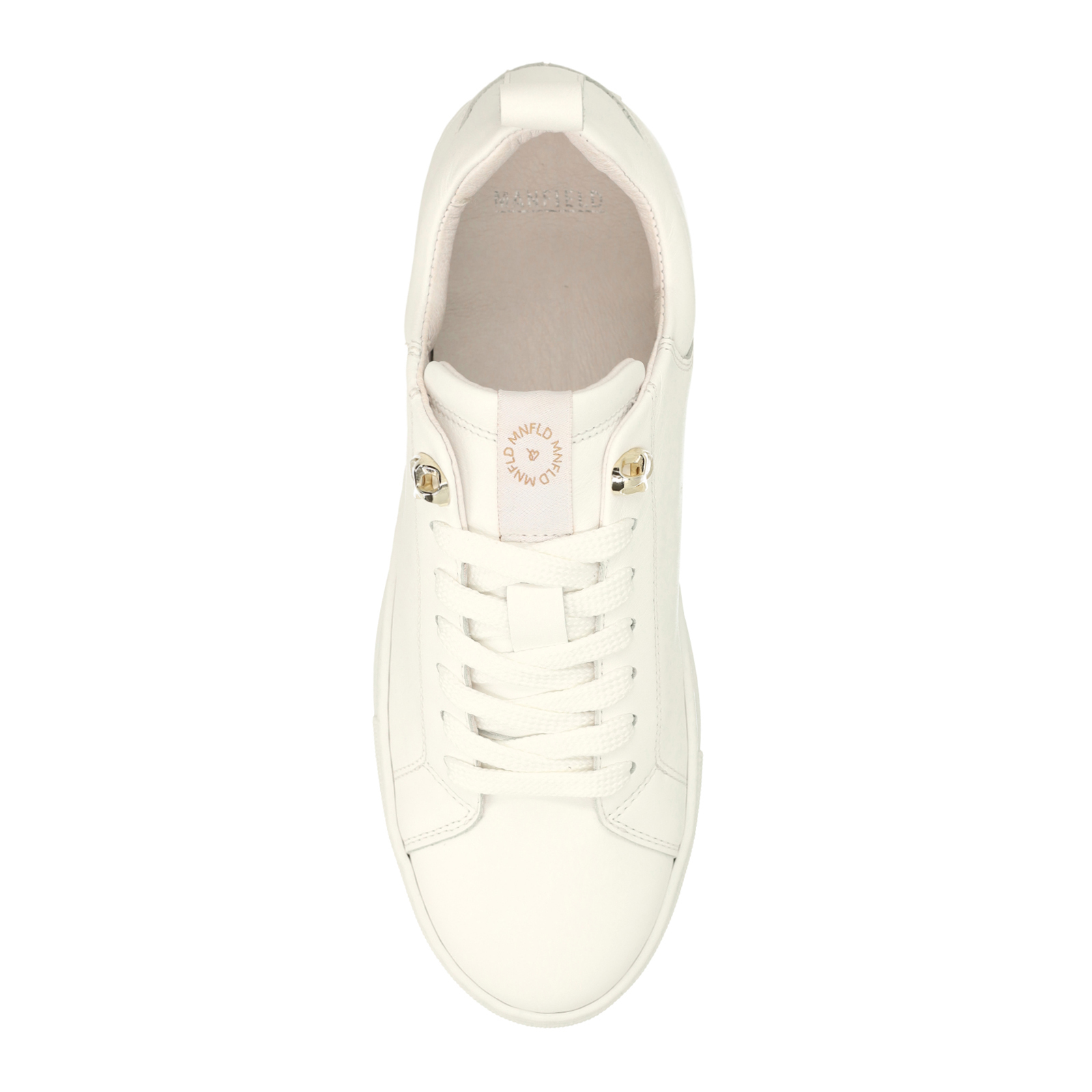 Witte leren sneakers