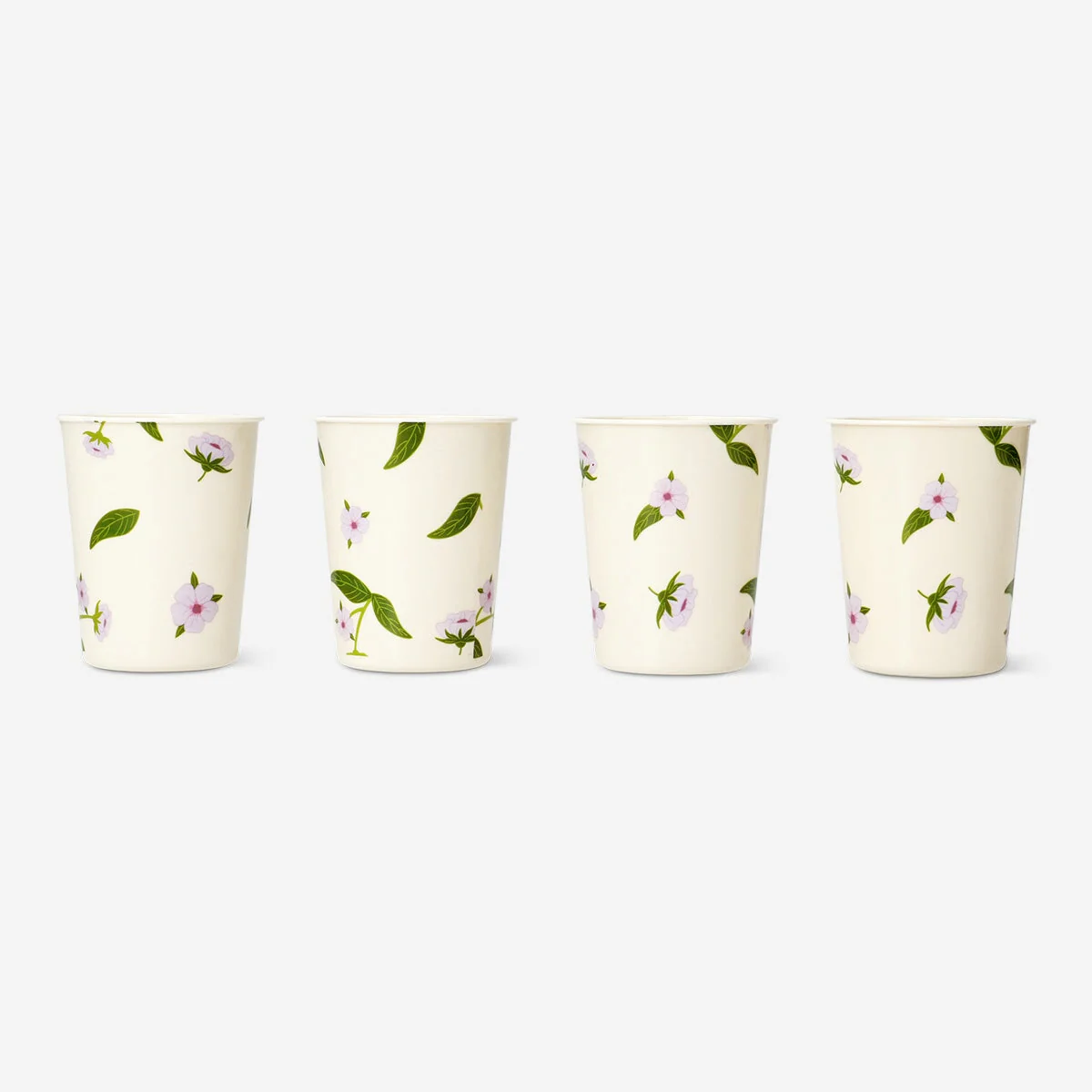 Genanvendelige kopper med kirsebærblomster - 4 stk