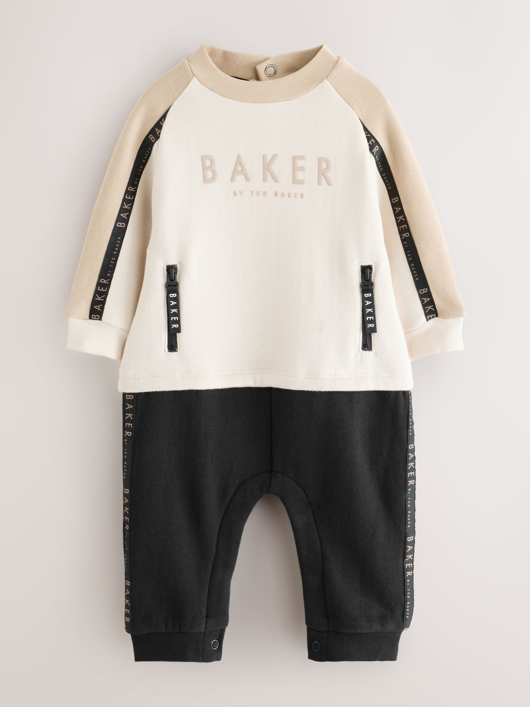 Pastelgeel - Baker by Ted Baker Panel Long Sleeve Romper