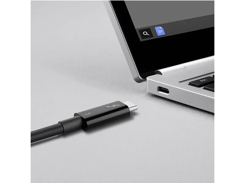 Belkin Thunderbolt 3 - Thunderbolt kabel - 24 pin USB-C (han) til 24 pin USB-C (han) - USB 3.1 Gen 2 / Thunderbolt 3 / DisplayPort 1.2 - 80 cm - sort - for P/N: F4U109tt