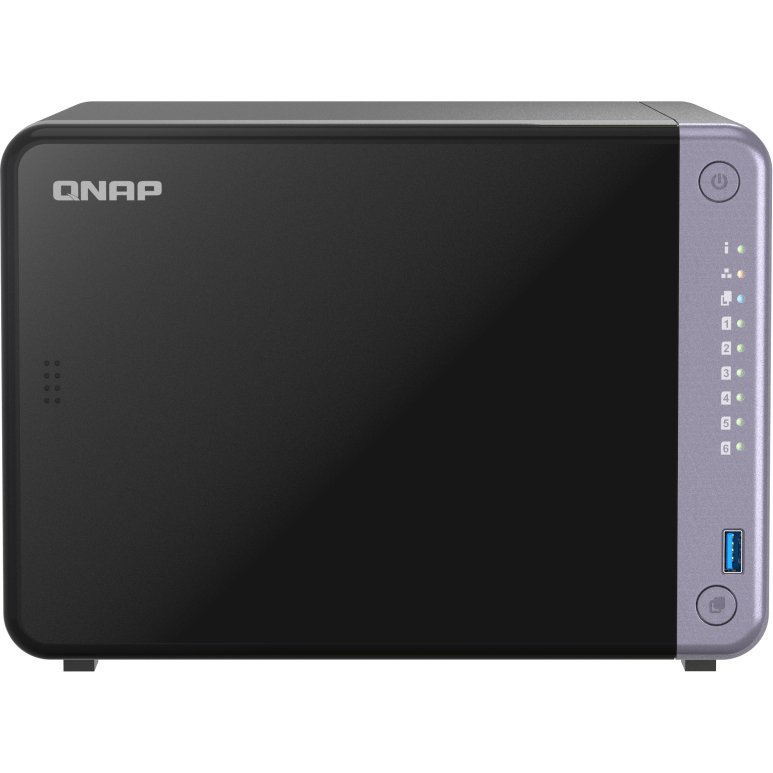 QNAP TS-632X-4G serveur de stockage NAS Tower Alpine Alpine AL-524 4 Go DDR4 QNAP QTS Noir