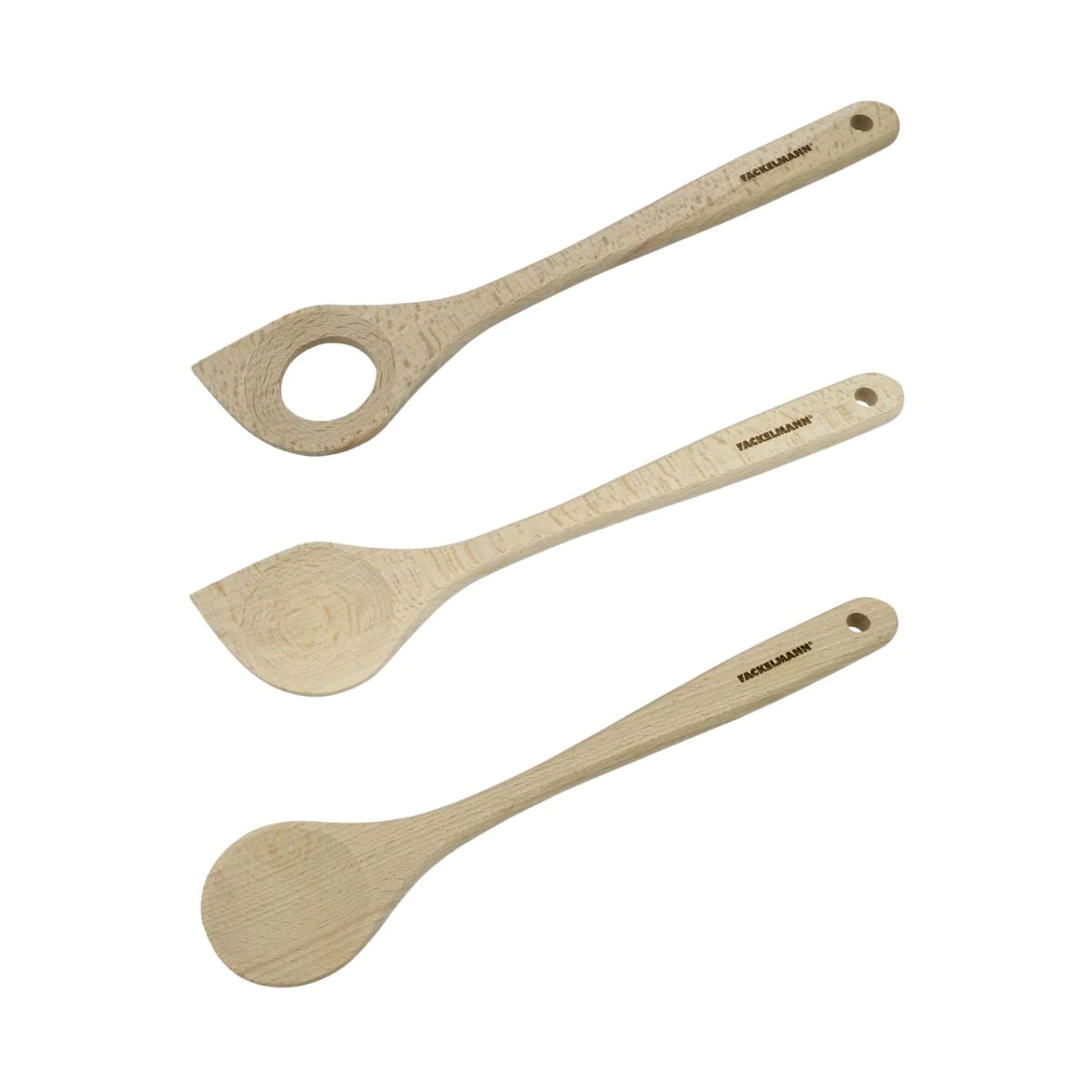 Lot de 3 cuillères en bois 30 cm Fackelmann Eco Friendly Fackelmann