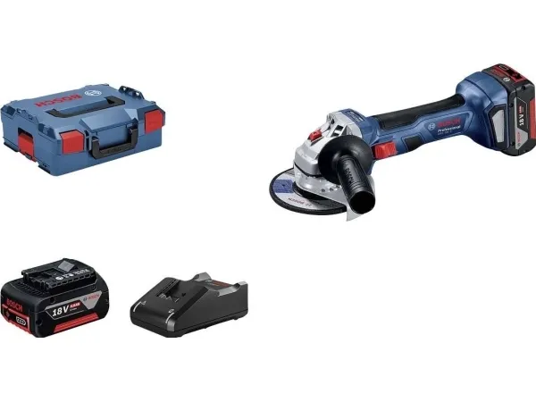 Bosch VINKELSLIBER GWS 18V-7 125MM 2X4A L-BOXX