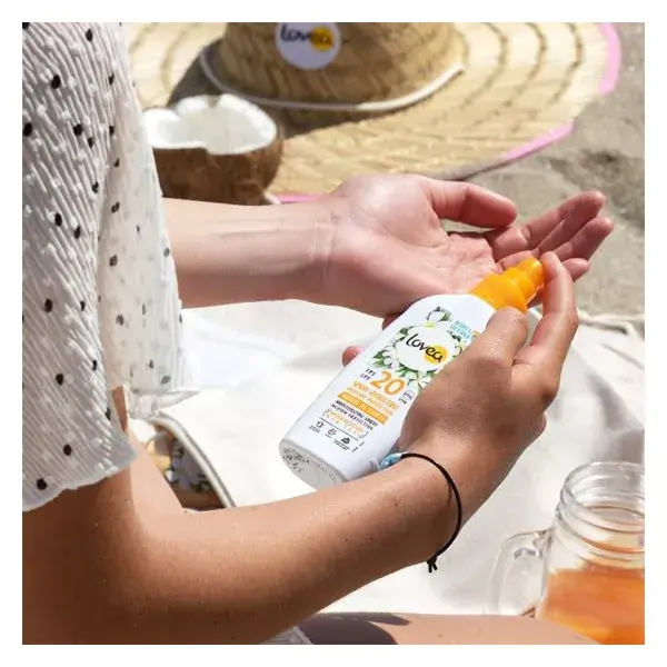 Lovea Protetor Solar Spray Hidratante Monoi de Tahiti FPS20 150ml