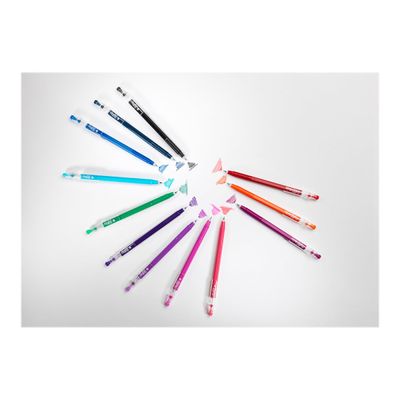 Pilot FriXion Ball Stick - 12 Rollers effaçables - couleurs assorties