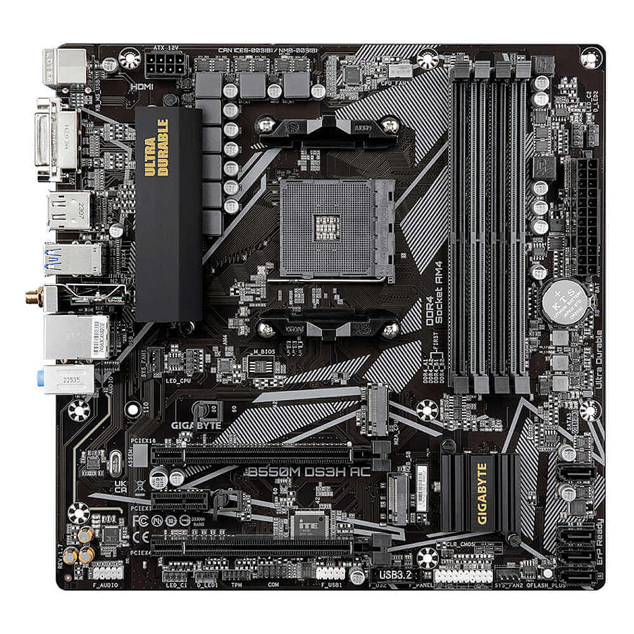 Gigabyte B550M DS3H AC