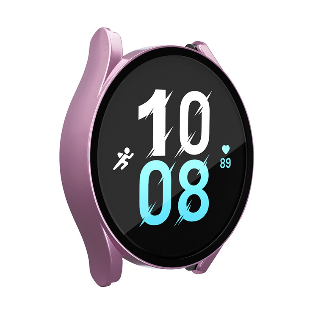 Samsung Galaxy Watch 5 / 4 (44 mm) Hardcase Bumper   Display Schutzglas - Roségold