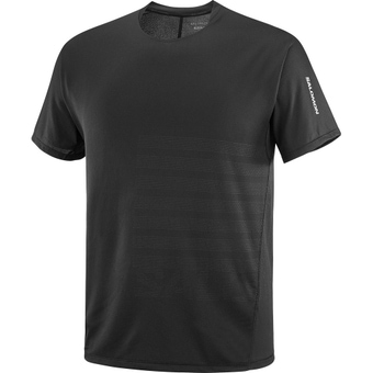 Salomon Sense Aero Graphic T-Shirt Deep Black / Black Beauty Herren