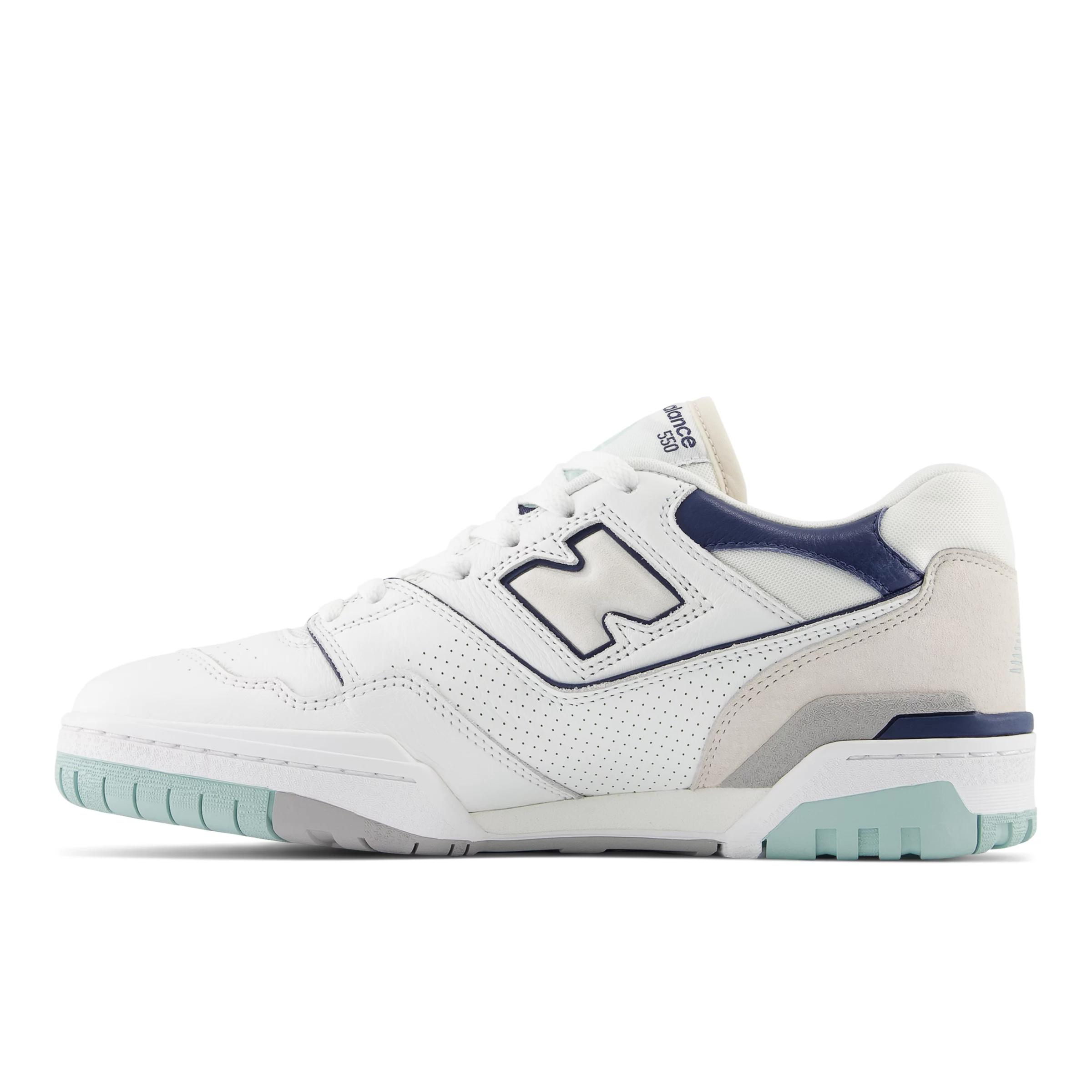 550 White con winter fog e nb navy