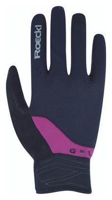Gants Roeckl Mori K237 Noir Violet 6