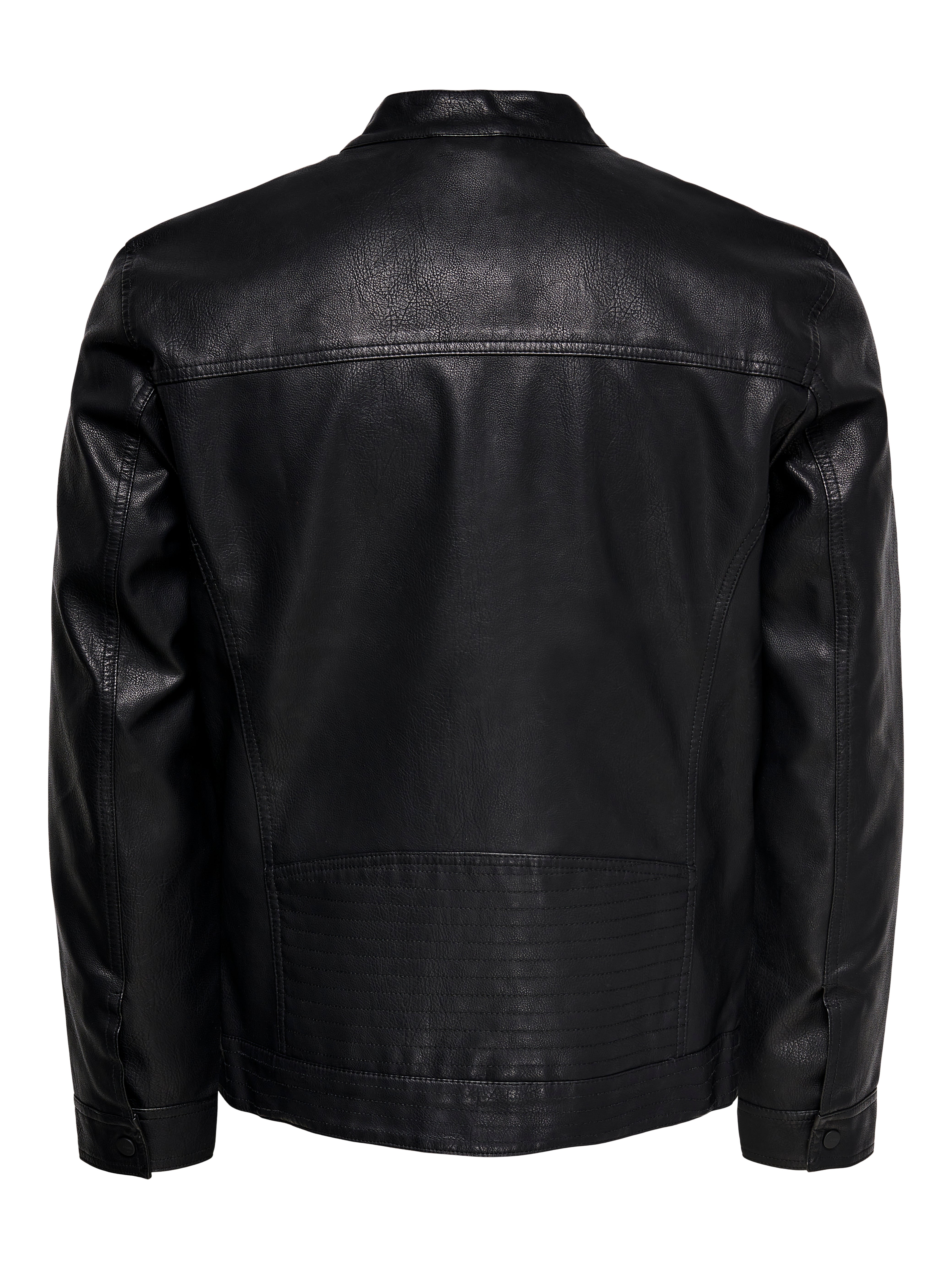 onsAL Kunstlederjacke Black