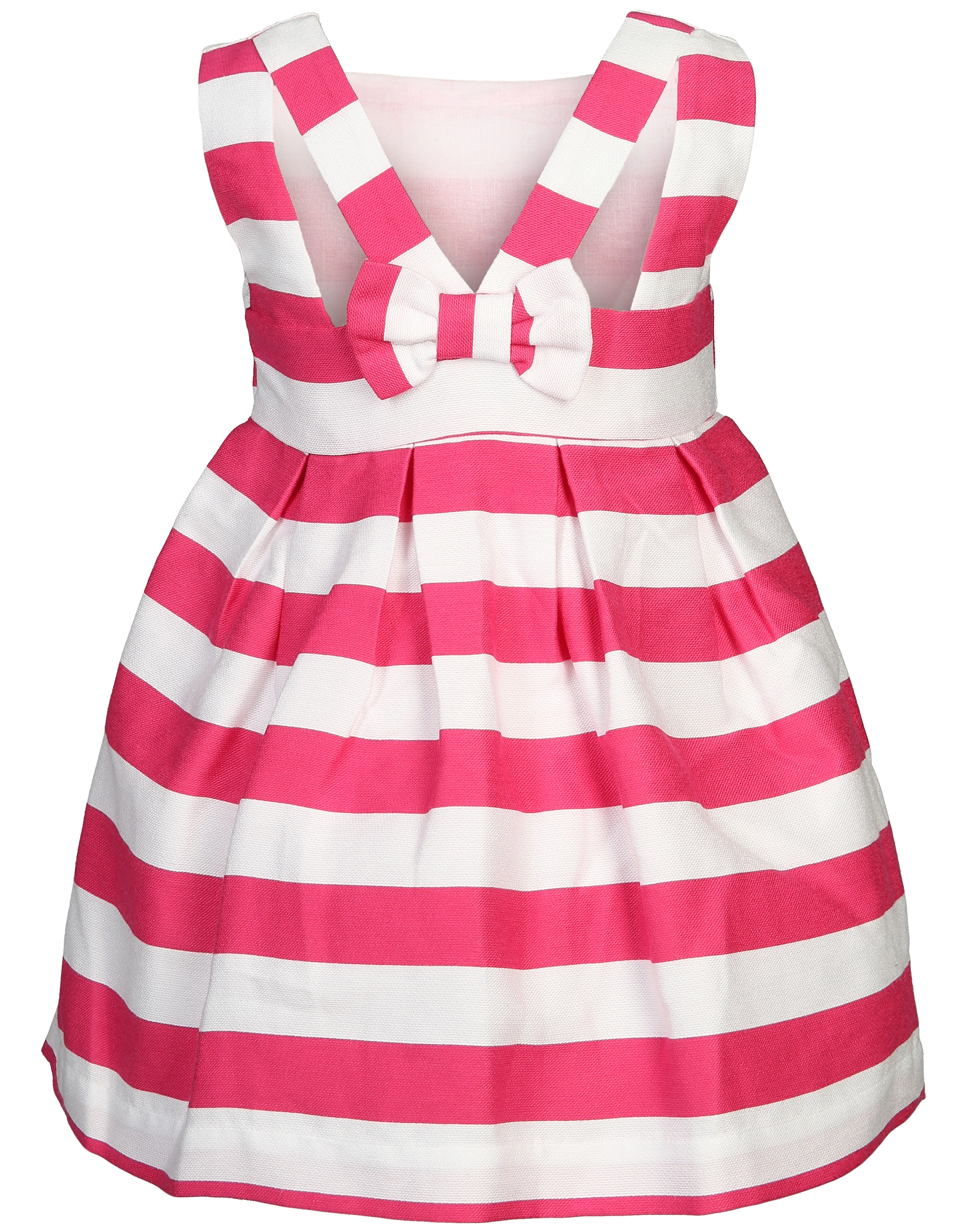 Trägerkleid STRIPES in fuchsia