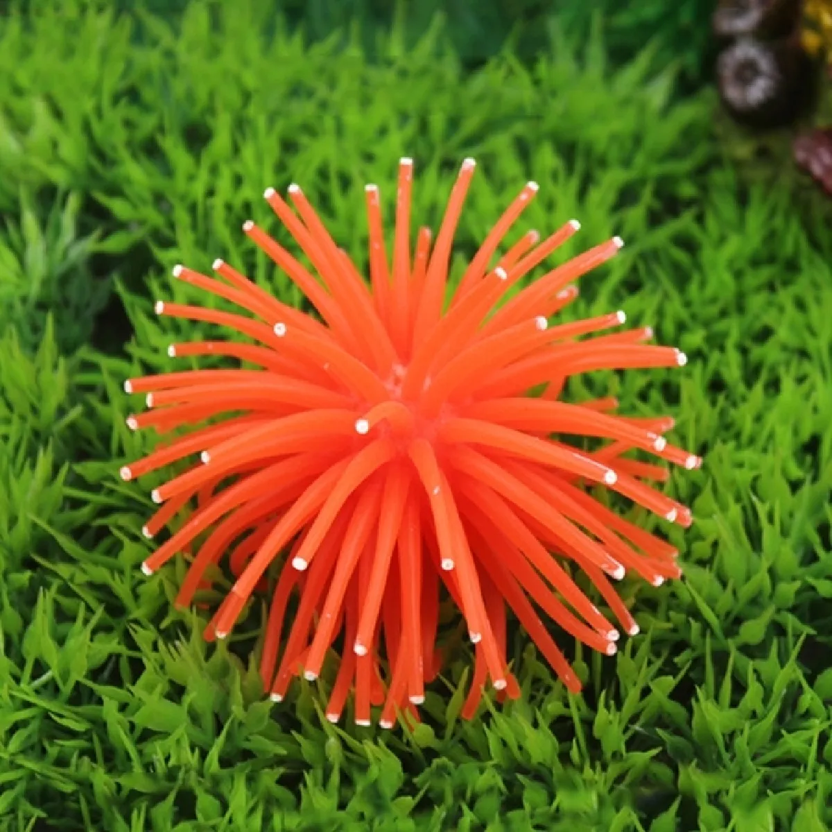 Wewoo Décoration aquarium oursin 3 PCS - Orange