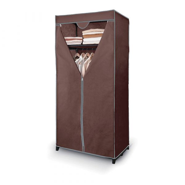 Jobgar Armario Guarda Roupa de Tecido com Prateleira 75X50X145Cm
