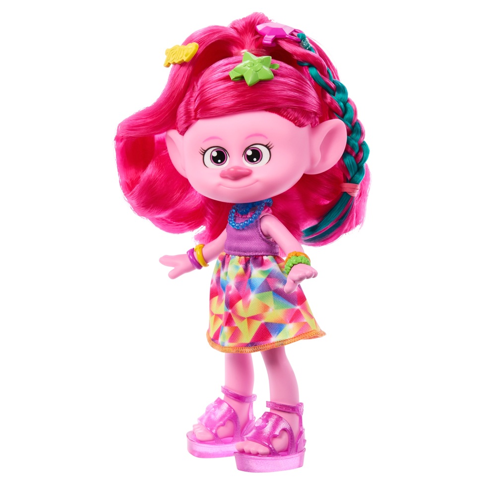 Trolls 3 Band Together Hair-Tastic Queen Poppy Modepuppe