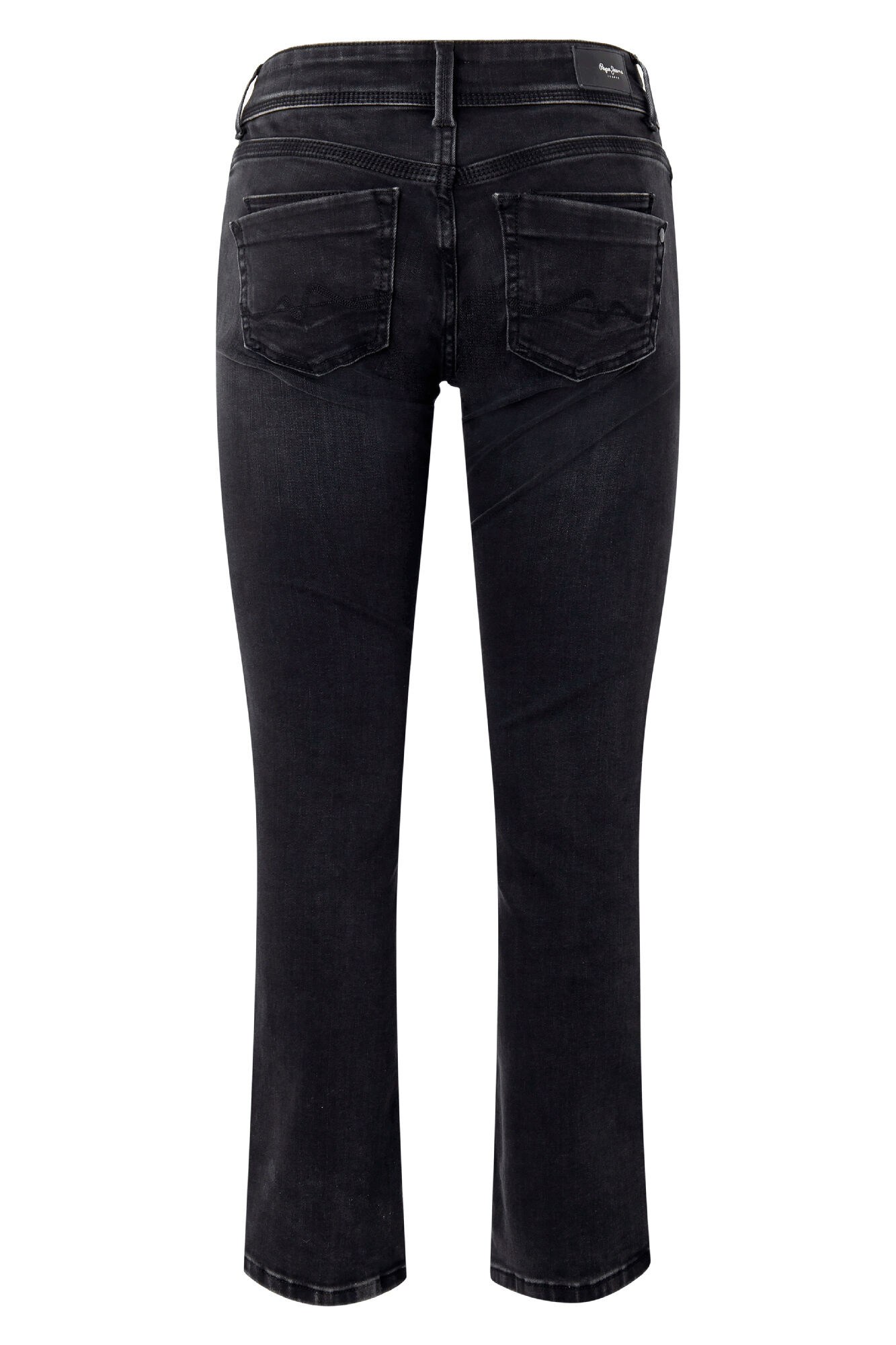 Calça jeans Saturn de cintura média e corte reto