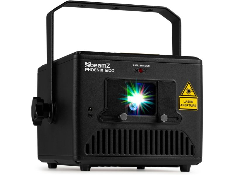 BeamZ Laser Phoenix 1200 Leistungsstarker Grafiklaser mit analoger Modulation