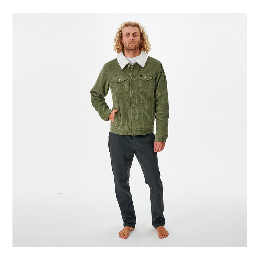Rip Curl STATE CORD - Veste Homme dusty olive