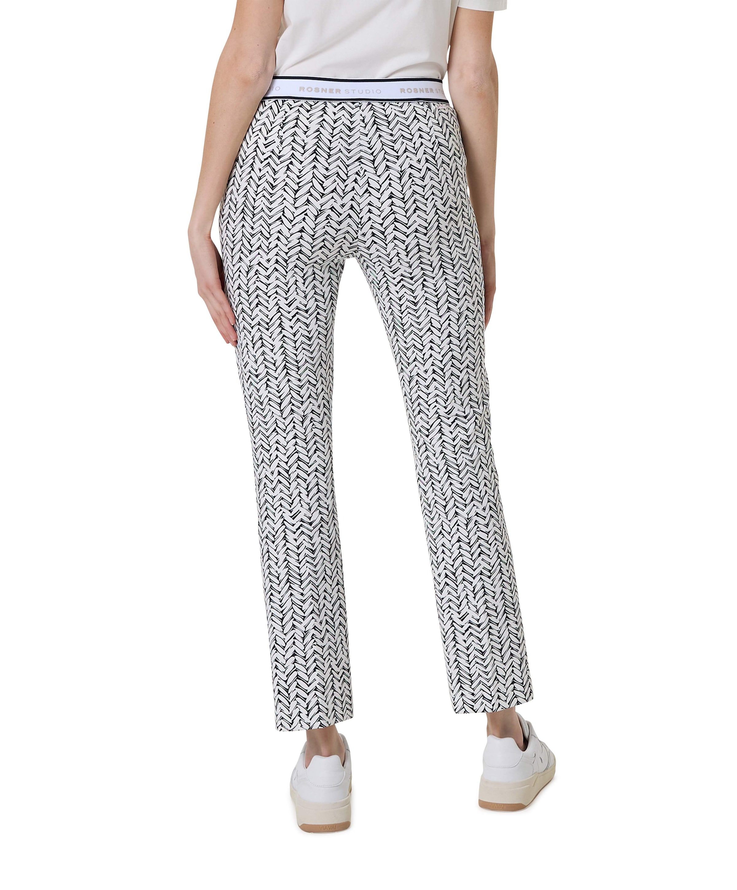 Rosner Alisa Slim Easy dames broek blauw