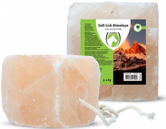 Excellent - Salt Lick Himalaya - Liksteen voor Paarden - 3-4 kg - Natuurproduct uit de Himalaya