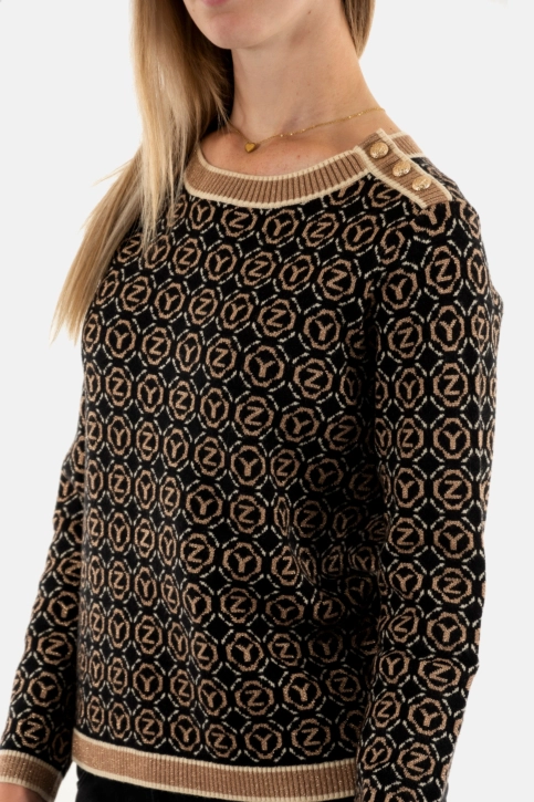Pull hiver yes zee m078 bj00 2801 variante nera
