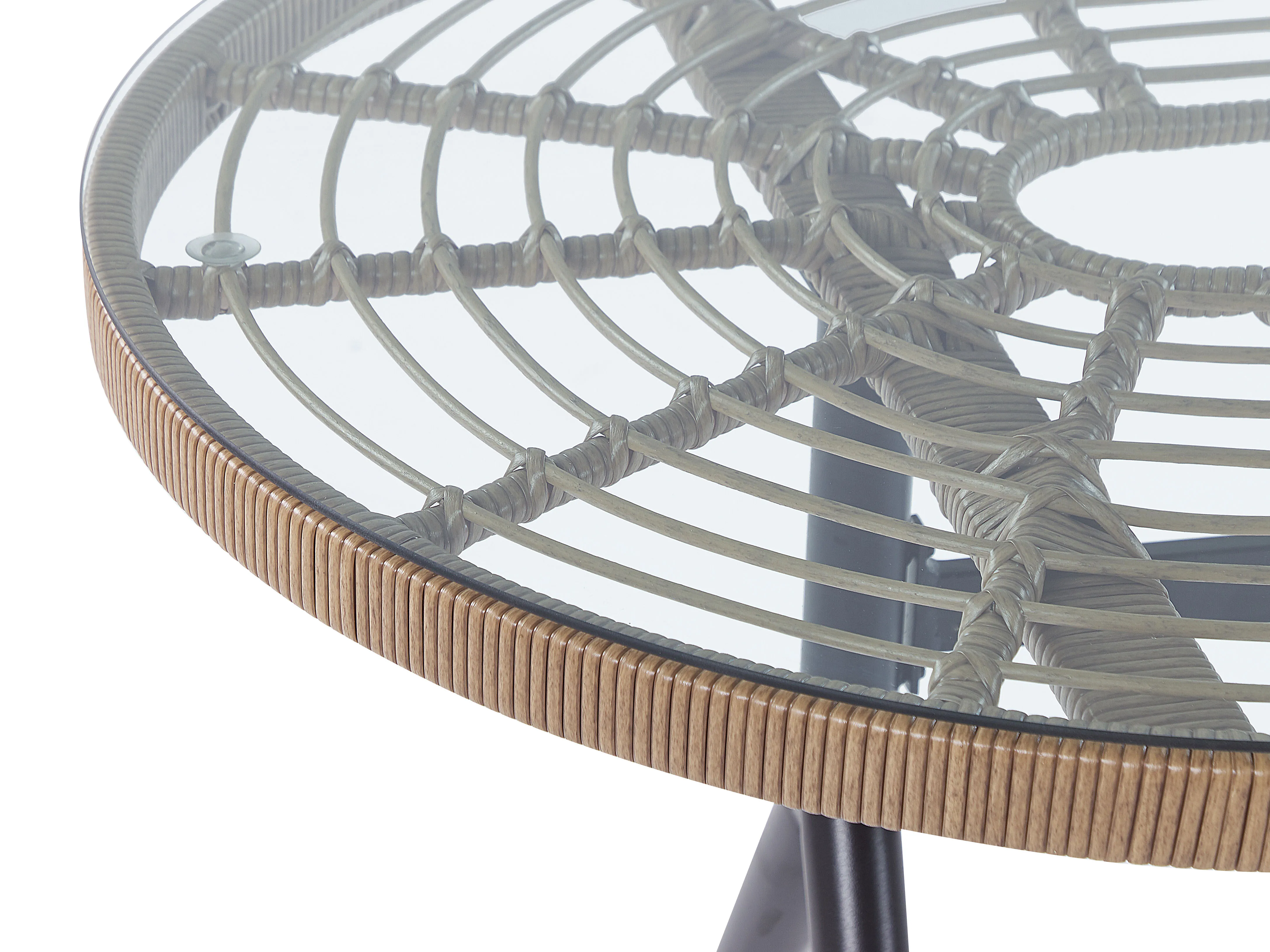 Tuinset 6-zits ALIANO II met kussens PE rotan Beige