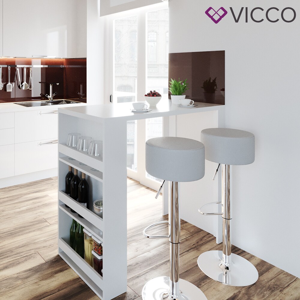 VICCO Bartisch Bar Tresen drei Farben Bartresen Stehtisch Tisch Bistrotisch Küche inkl. Barhocker